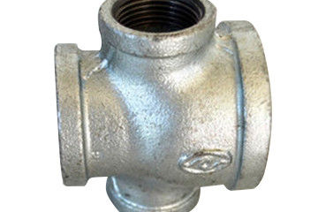 ISO9001 Cross Galvanized Malleable Iron Pipe Fittings