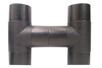Heating plate cool down butt reducing tee of HDPE pipe fittings